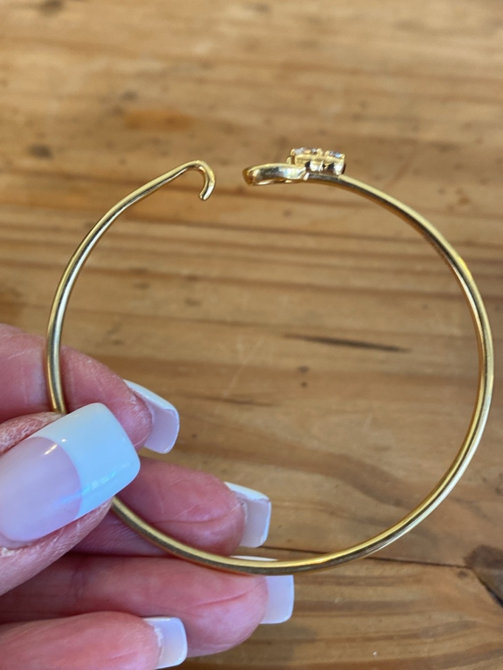 Gorgeous Gold vermeil & moissanite Hook Bracelet! - Picture 8 of 10